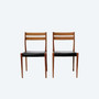 Danish Style Mid Century Teak Dining Chairs By Svegards Markaryd 1960 Set Of 2