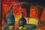 Original Vintage Oil Painting Still Life With Lemons, Signed