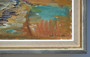 Vintage Oil Painting on Canvas L.A. Colssen Meadow Seaside