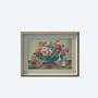 Original Vintage Watercol Painting by H. Horn 1954 - Roses and Parrot