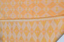 Vintage Woven Eco Yellow Salmon Fabric Eastern Europe 1970s