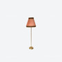 Vintage Brass Floor Lamp with Pink Shade by NAFA Fagerhults Ljusarmatur, Sweden