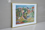 1980 Print Of Oil Painting "Udsigt Över Svaneke" 1919 Landscape, By Karl Isakson