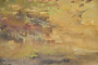 Vintage Oil On Canvas "Forest Of Jylland Denmark" Landscape, Signed In 1978