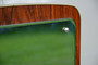 Vintage mirror in brass frame with lights by Glas and Tra, 1960s