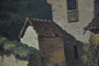 Vintage  Hand Painted Oil Reproduction after 1872 Visby