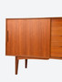 Vintage Veneer Walnut Long Sideboard AB Förenade Möbelfabrikerna, Linköping 1960s