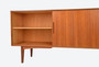 Vintage Veneer Walnut Long Sideboard AB Förenade Möbelfabrikerna, Linköping 1960s