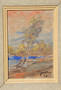 Vintage Oil On Canvas  Birch Tree Landscape Painting, Signed By Ivan Joern In 1943