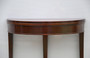 Antique Half Moon Mahogany Console Openable Round Table