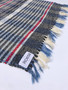 Contemporary Swedish Handwoven - Cotton - Craftsmanship Multicolour Blue Grey White Red Rag Rug