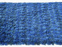 Vintage Blue Swedish  wool rug made in Svangstarman VDN bu Svanö