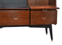 Vintage G Plan Sideboard, Tola And Black Librenza Highboard 1950s