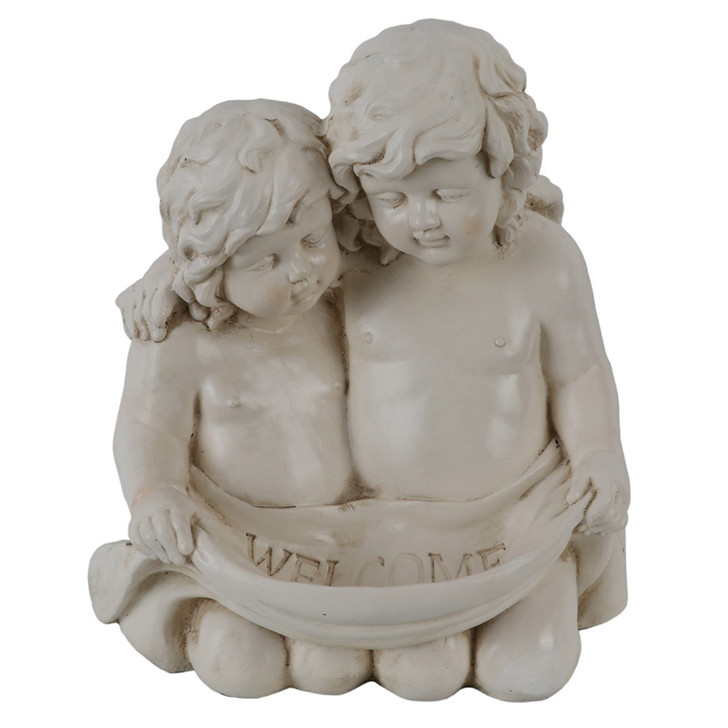 Welcome Cherubs Statue 45cm