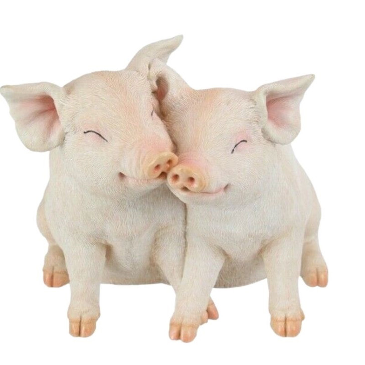 Cute Baby Piglets Garden Statue 21cm