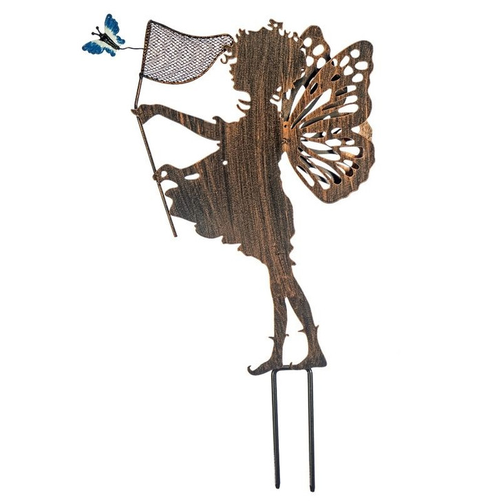 Fairy Butterfly Net Garden Stake 44cm