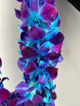 Lei Double Blue Dyed