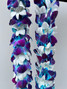 Lei Double Blue & White (By-The-Box) - 8 Leis Total