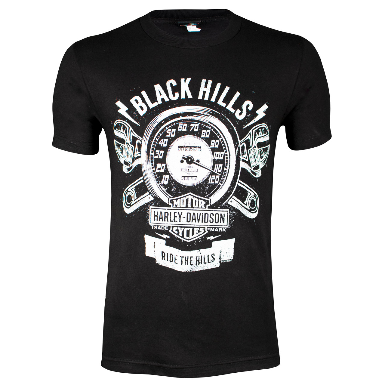 Black Hills Harley-Davidson® Men's Vintage Charcoal Short Sleeve T-Shirt 