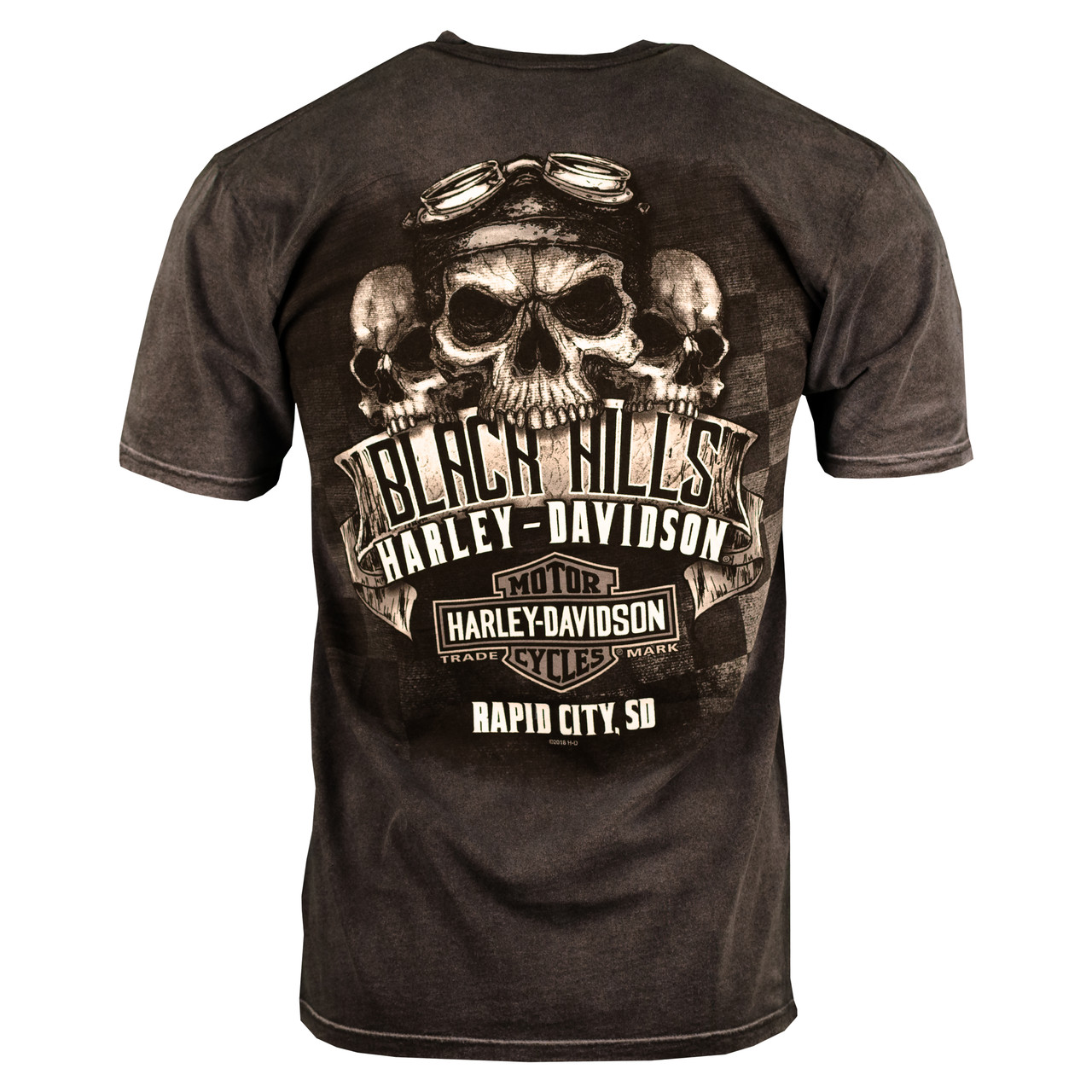 Harley-Davidson Black Hills Rally Tシャツ Black Hills Harley-Davidson® Men's Skull Cap Black Mineral