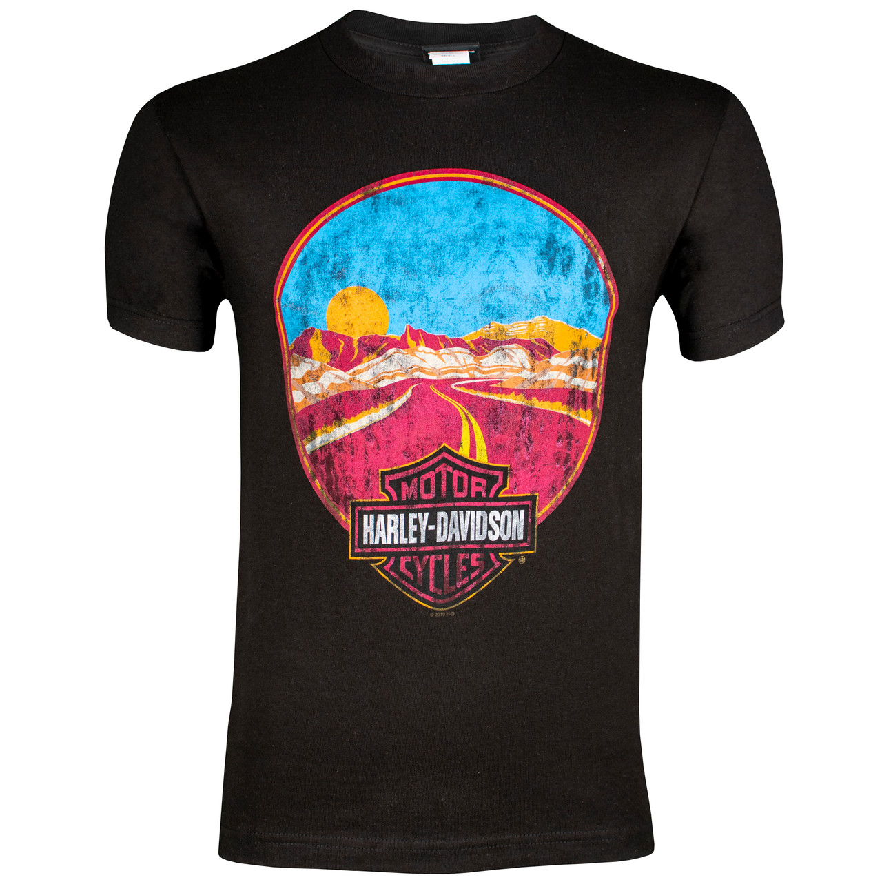 ◆Harley Davidson◆ Vintage Racing Flag Pigment Short Sleeve 2172-BLK.png?v=1730916548