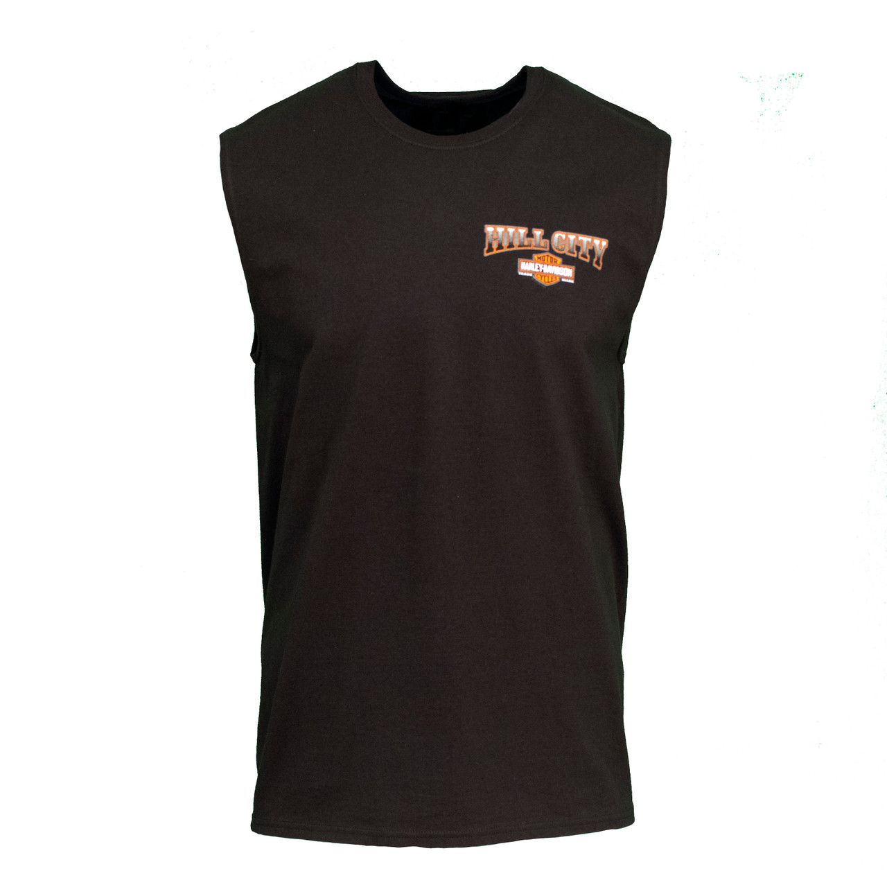 Hill City Harley-Davidson® Men's Hold Up Black Sleeveless T-Shirt