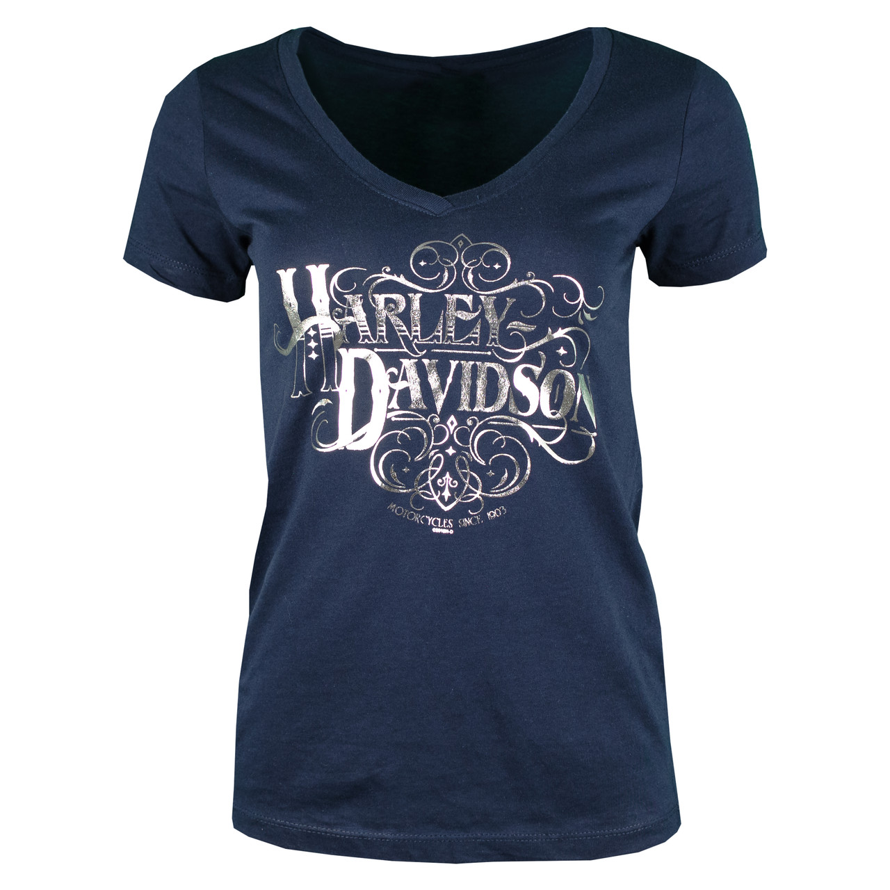 Sturgis Harley-Davidson® Women's Craftsman Navy Short Sleeve T-Shirt