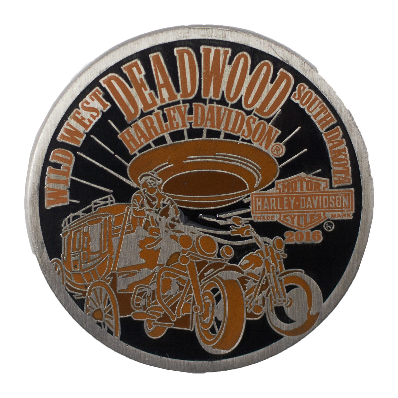 Deadwood Harley-Davidson® Bronze Coin Tall Shot Glass 