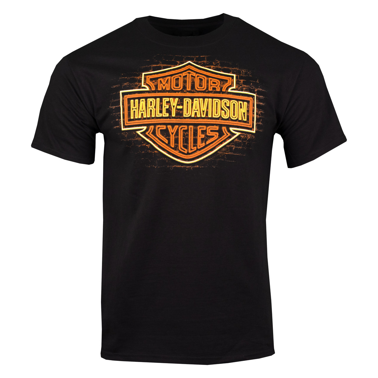 Sturgis Harley-Davidson® Men's Bar & Shield Neon Black Short Sleeve T-Shirt