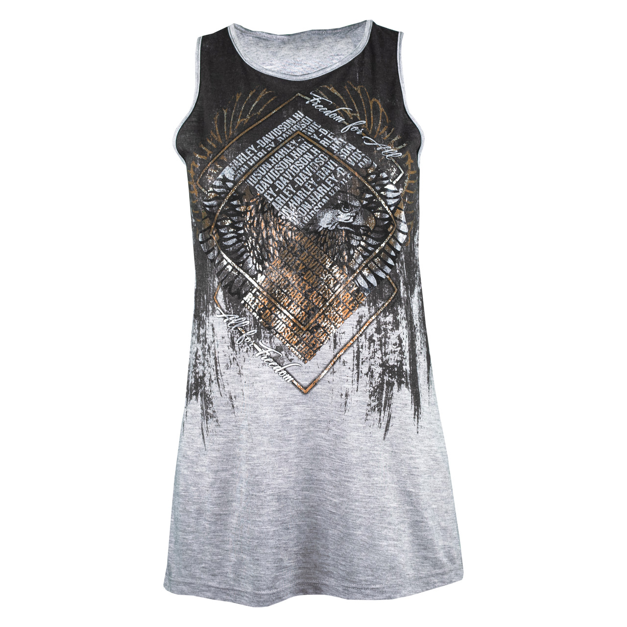 C2240 HARLEY-DAVIDSON イーグルタンクトップ ダークグレー. Harley Davidson Shirt Men's XL Gray Sleeveless Tank Top