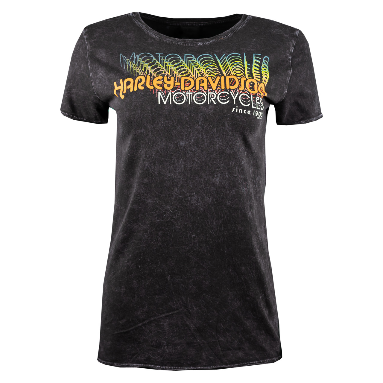 Sturgis Harley-Davidson® Women's Echo Name Black Short Sleeve T-Shirt ...