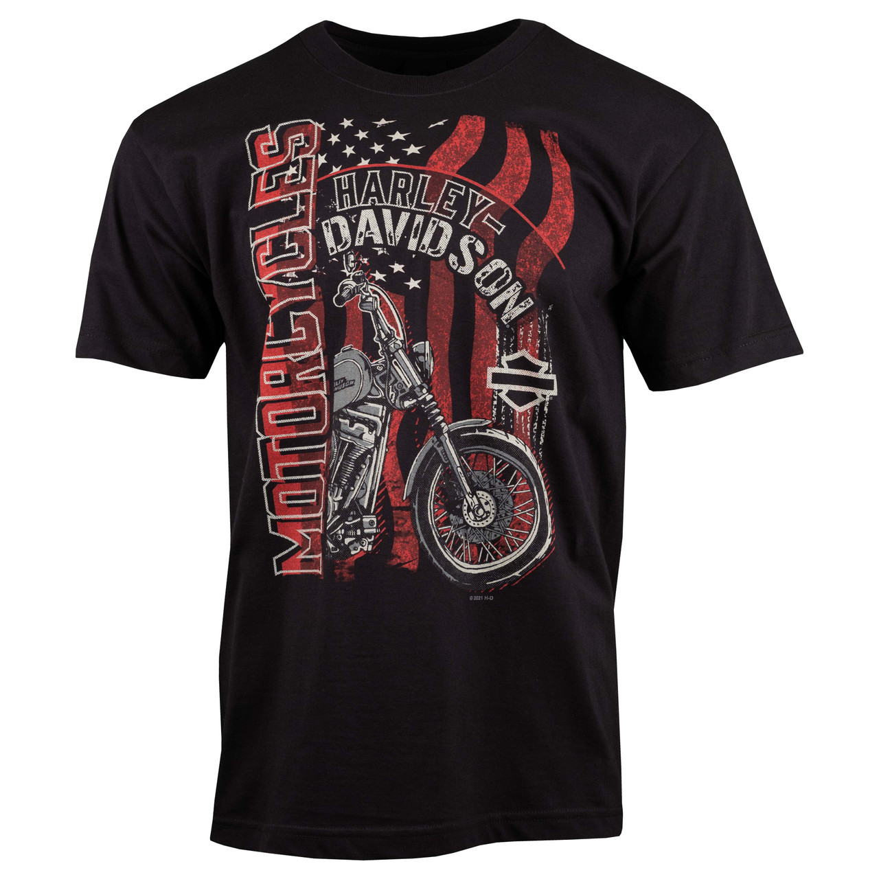 Sturgis Harley-Davidson® Men's Two Tone Black Short Sleeve T