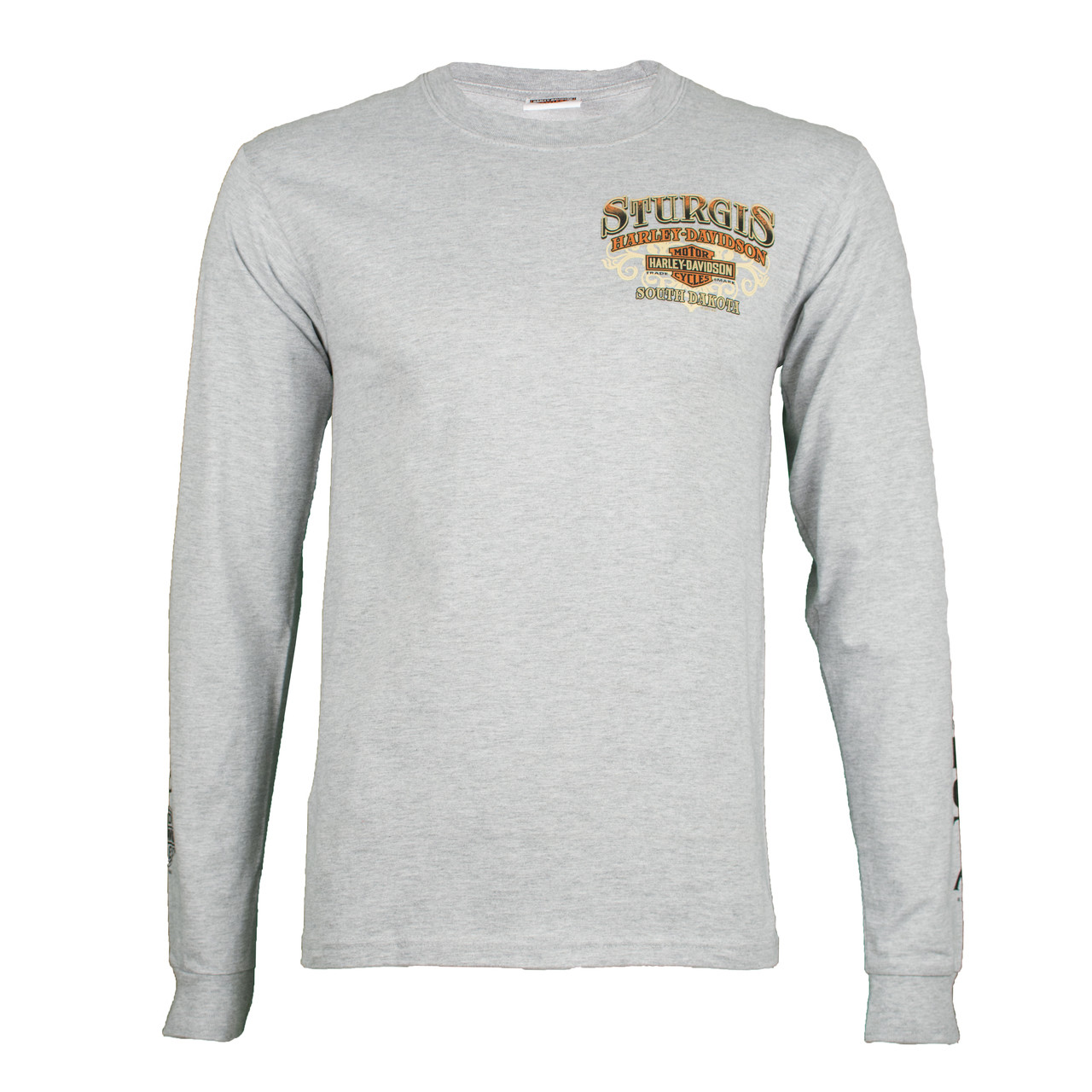 【美品】Harley-Davidson Sturgis Tシャツ XL グレー Sturgis Harley-Davidson® Men's Riding Scene Light Wash Long
