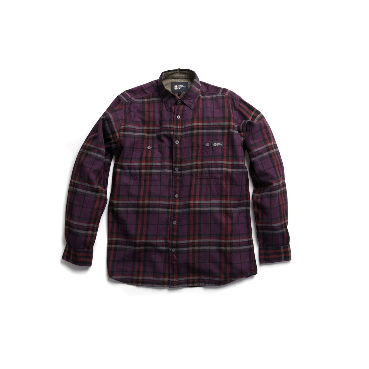 SMI Apparel Men's Lazelle Dark Purple Flannel - Sturgis Harley