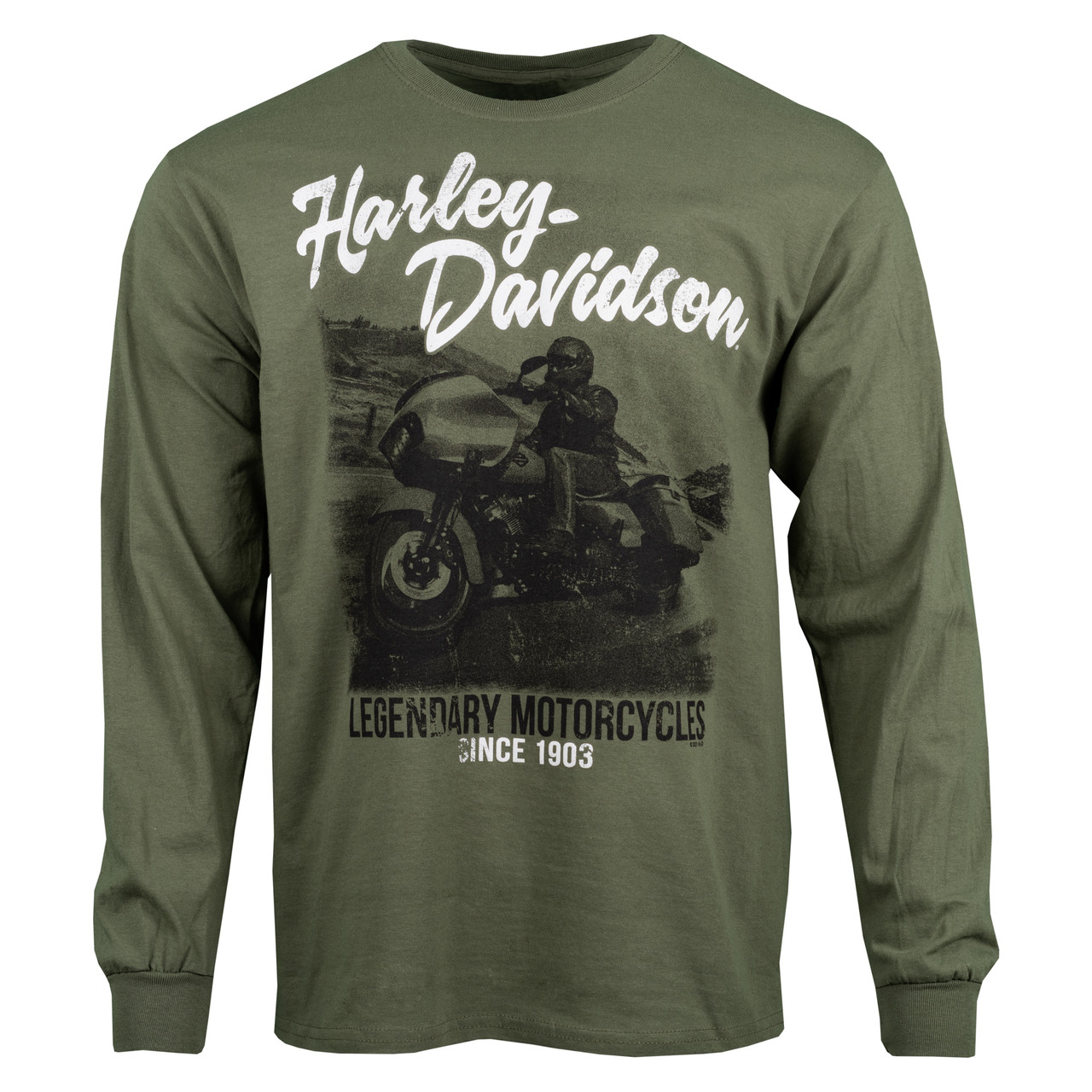 Sturgis Rider Military Green Long Sleeve T- Shirt - Sturgis Harley-Davidson