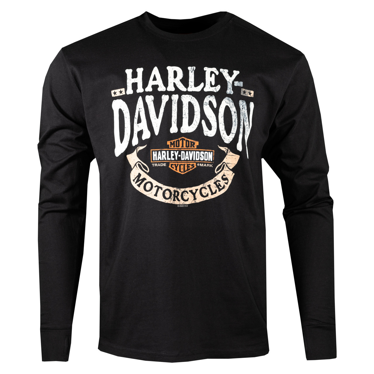Sturgis Harley-Davidson® Men's Tattered Black Long Sleeve T-Shirt - Sturgis  Harley-Davidson