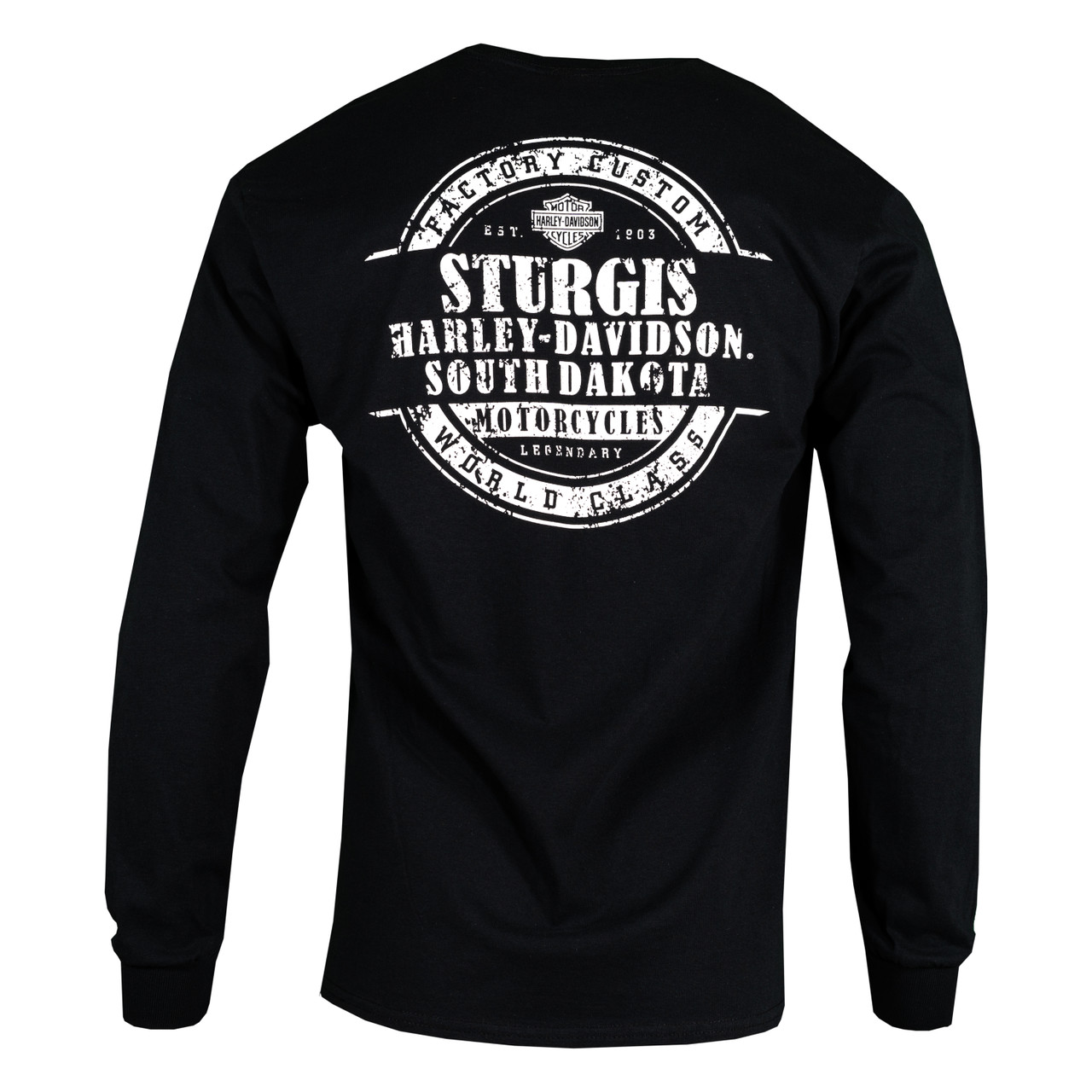 Sturgis Harley-Davidson® Men's Willie G Skull Black Long Sleeve T-Shirt