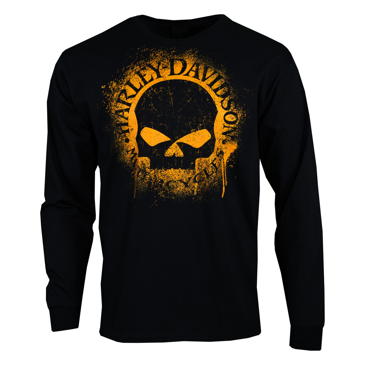 Sturgis Harley-Davidson® Men's Spray Out Black Long Sleeve T