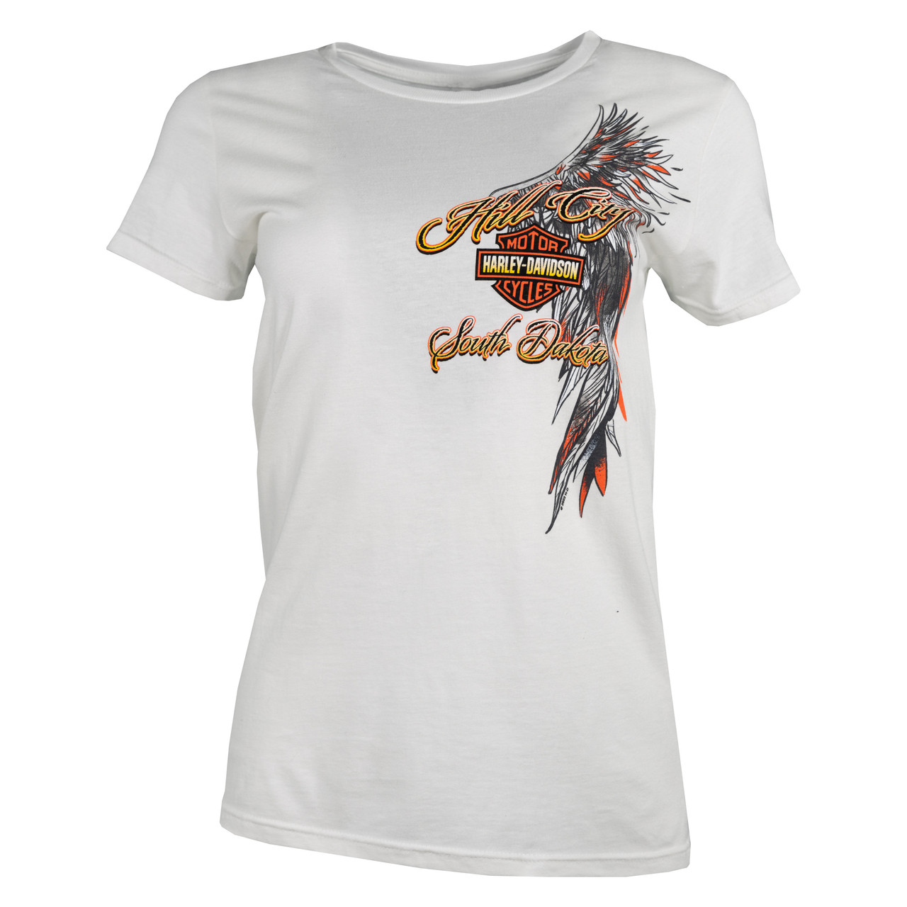 ★Harley Davidson★ Heart Harley Short Sleeve T-shirt White Harley-Davidson® Men's 120th Anniversary Eagle Graphic Short