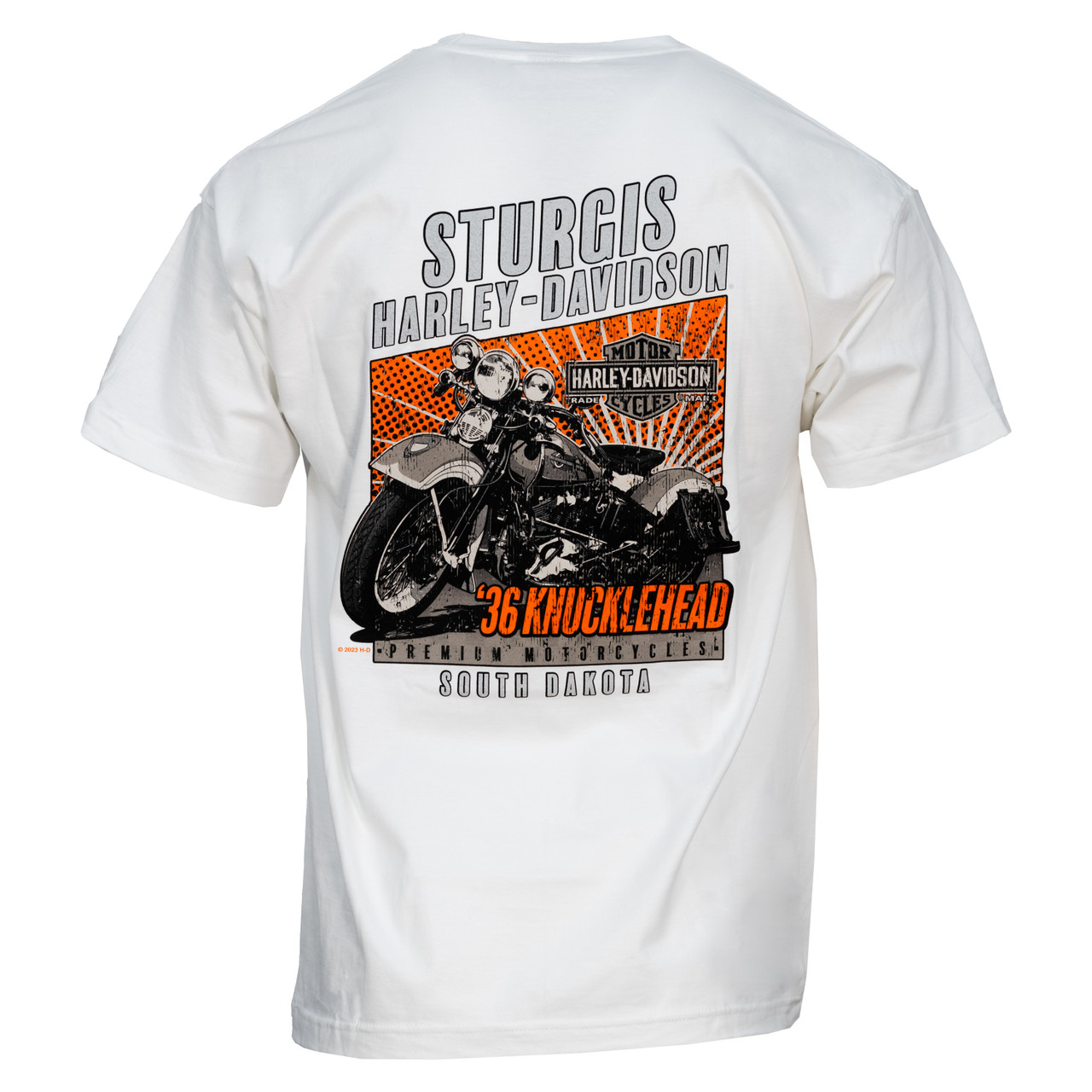 Sturgis Harley-Davidson® Men's White Bar & Shield Short