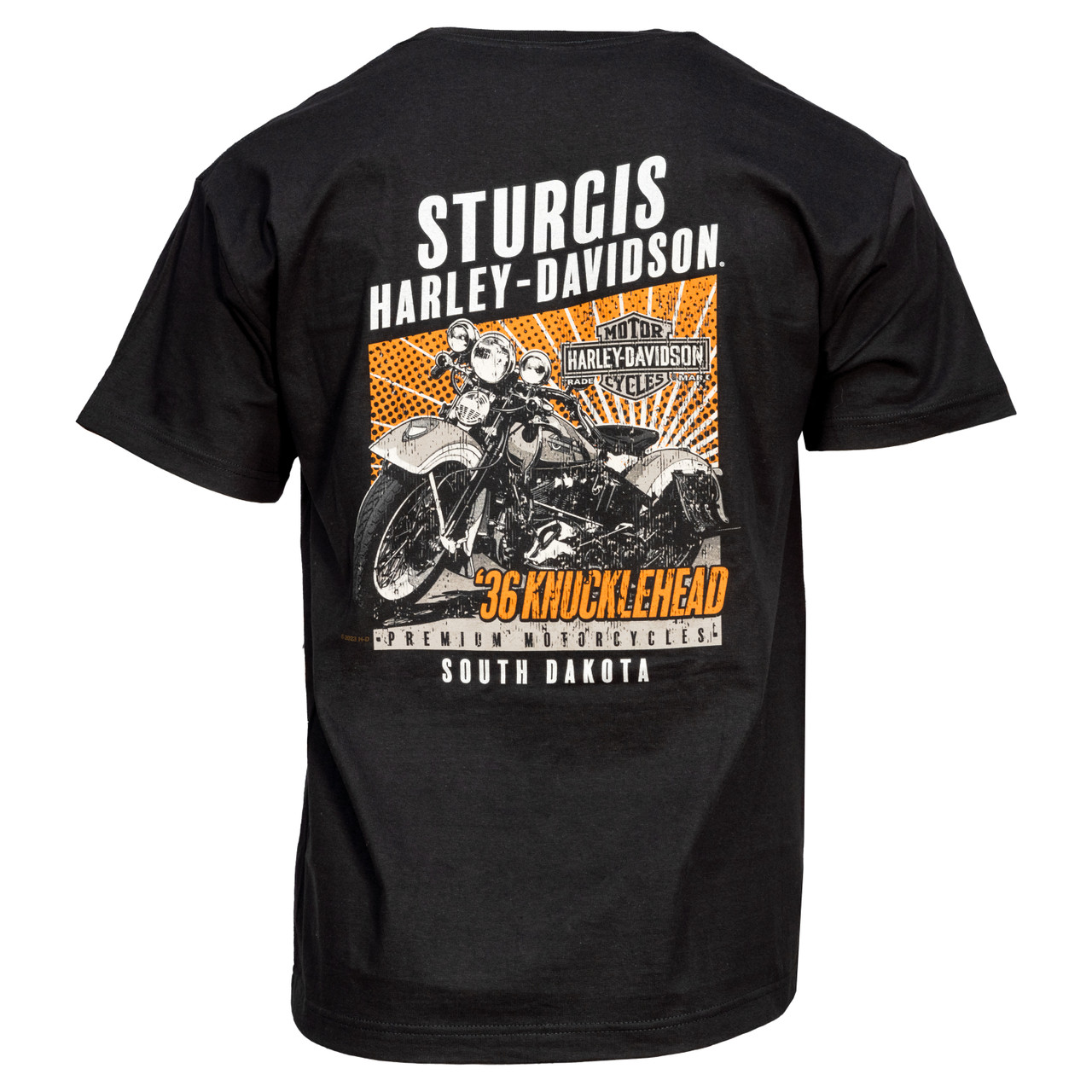 Sturgis Harley Davidson® Mens Mini Bar And Shield Black Short Sleeve Pocket T Shirt Sturgis 