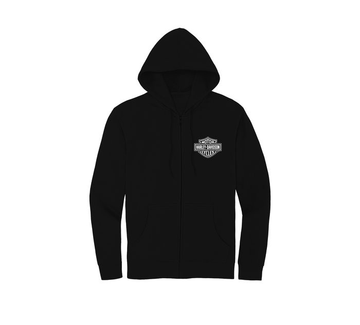 Harley-Davidson® Women's Special Racer Font Zip Front Hoodie 99007