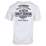 Sturgis Harley-Davidson® Men's Cracked Willie White Short Sleeve T-Shirt
