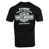 Sturgis Harley-Davidson® Men's Wide Awake Black Short Sleeve T-Shirt