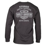 Sturgis Harley-Davidson® Men's Axiom Charcoal Long Sleeve T-Shirt