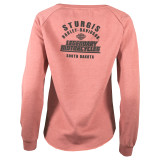 Sturgis Harley-Davidson® Women's Rounded Dusty Rose Fleece Sweatshirt