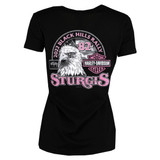2022 Sturgis Harley-Davidson® Women's 82nd Rally Genuine Black Short Sleeve T-Shirt