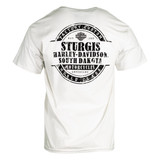 Sturgis Harley-Davidson® Men's Bar & Shield White Short Sleeve T-Shirt