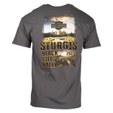 2023 Sturgis Harley-Davidson® Men's 83rd Rally Sturgis Square Scene Charcoal T-Shirt