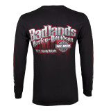 Badlands Harley-Davidson® Men's Edge Black Long Sleeve T-Shirt